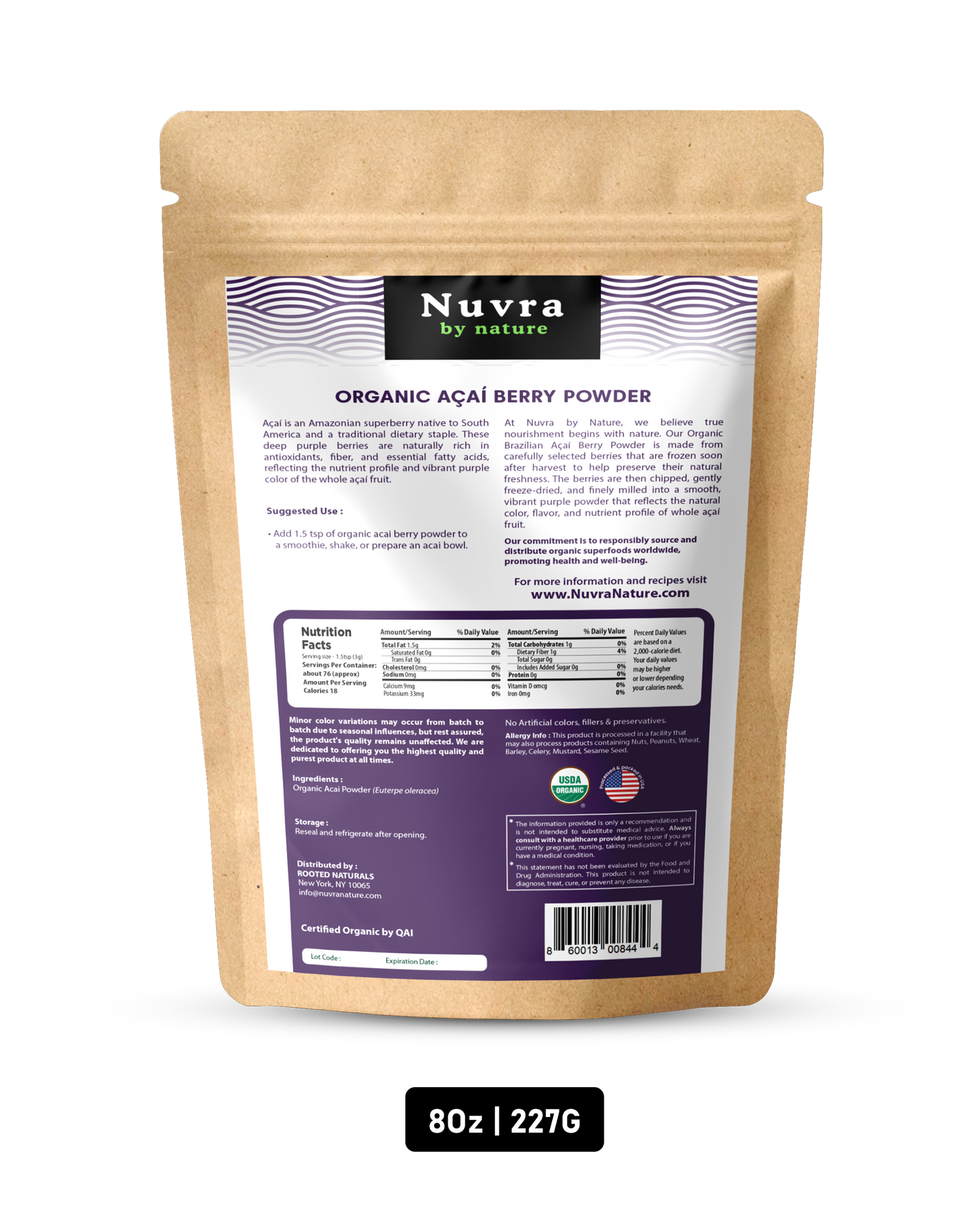ORGANIC AÇAÍ BERRY POWDER