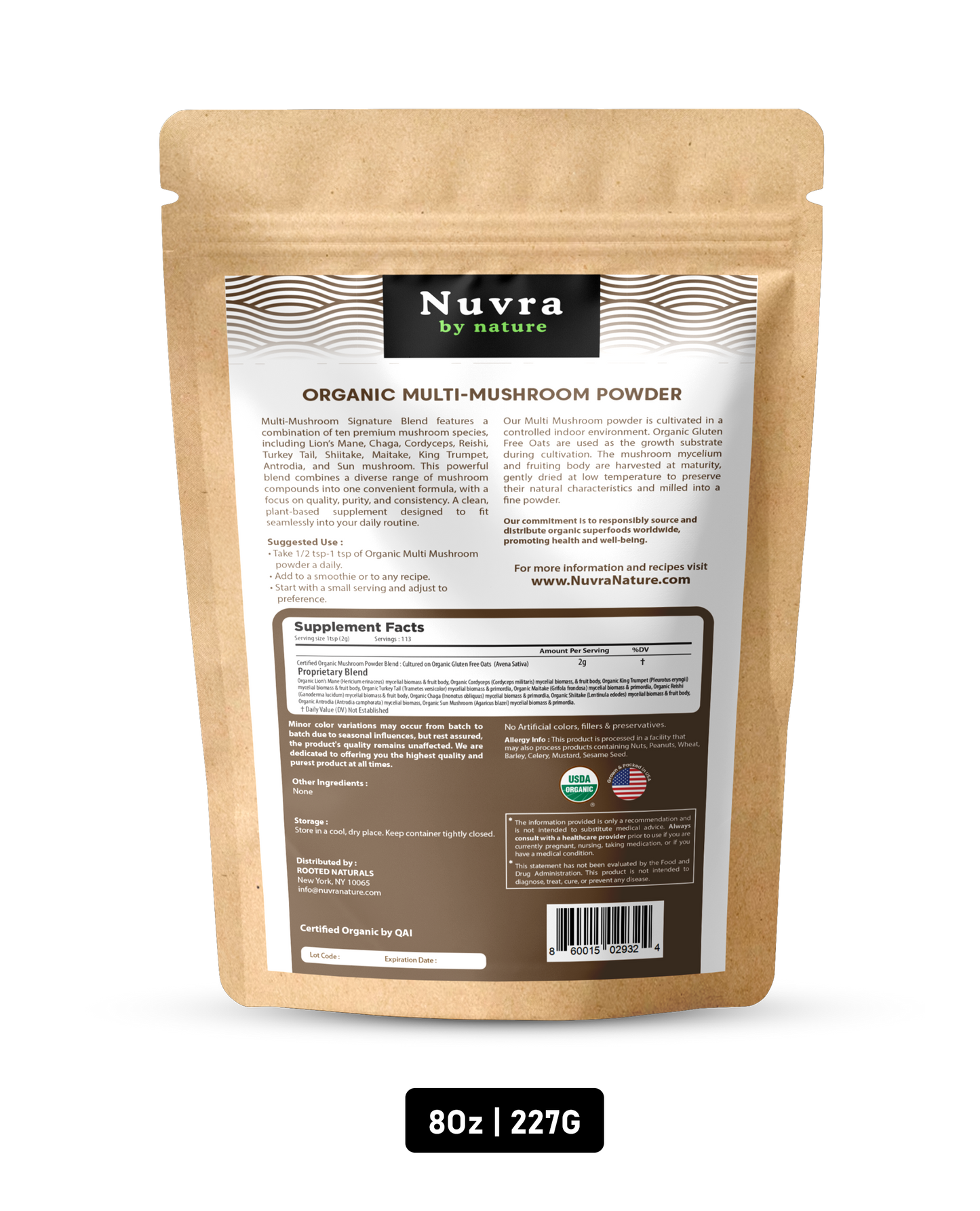 Organic Multi-mushroom Powder