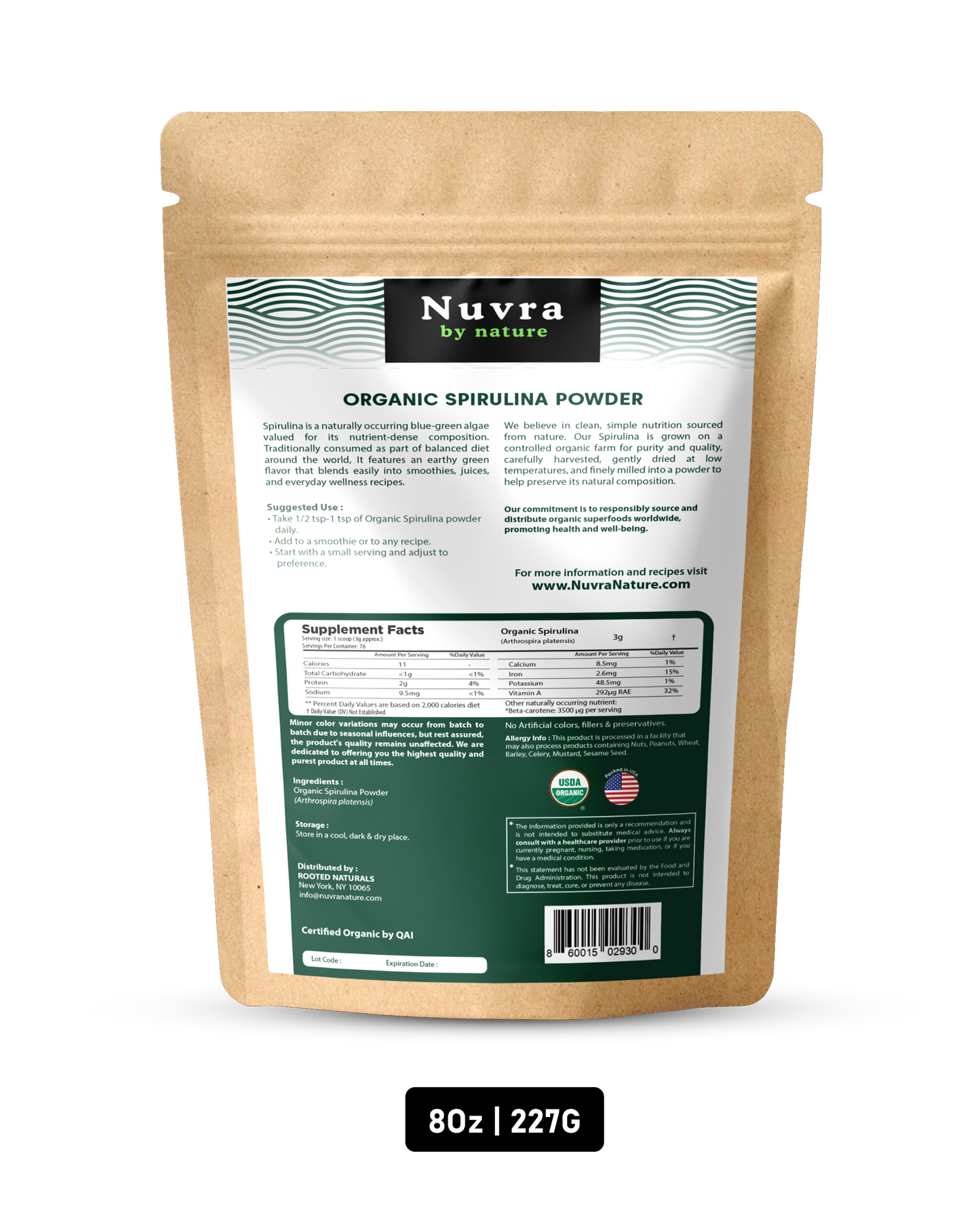 Organic Spirulina Powder