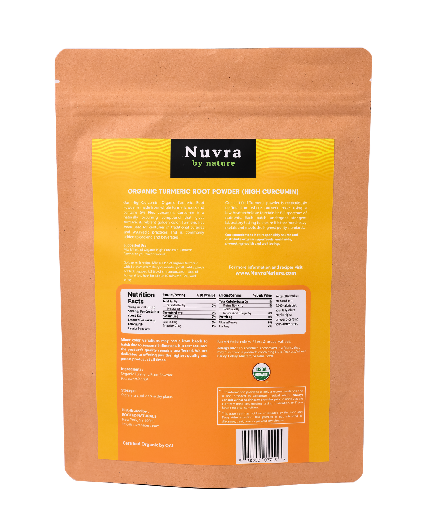 Organic High Curcumin Turmeric Powder